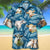 Charolais Cattle Lovers Blue Feather Hawaiian Shirt