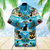 Funny Black Cat Chilling On The Beach Hawaiian Shirt