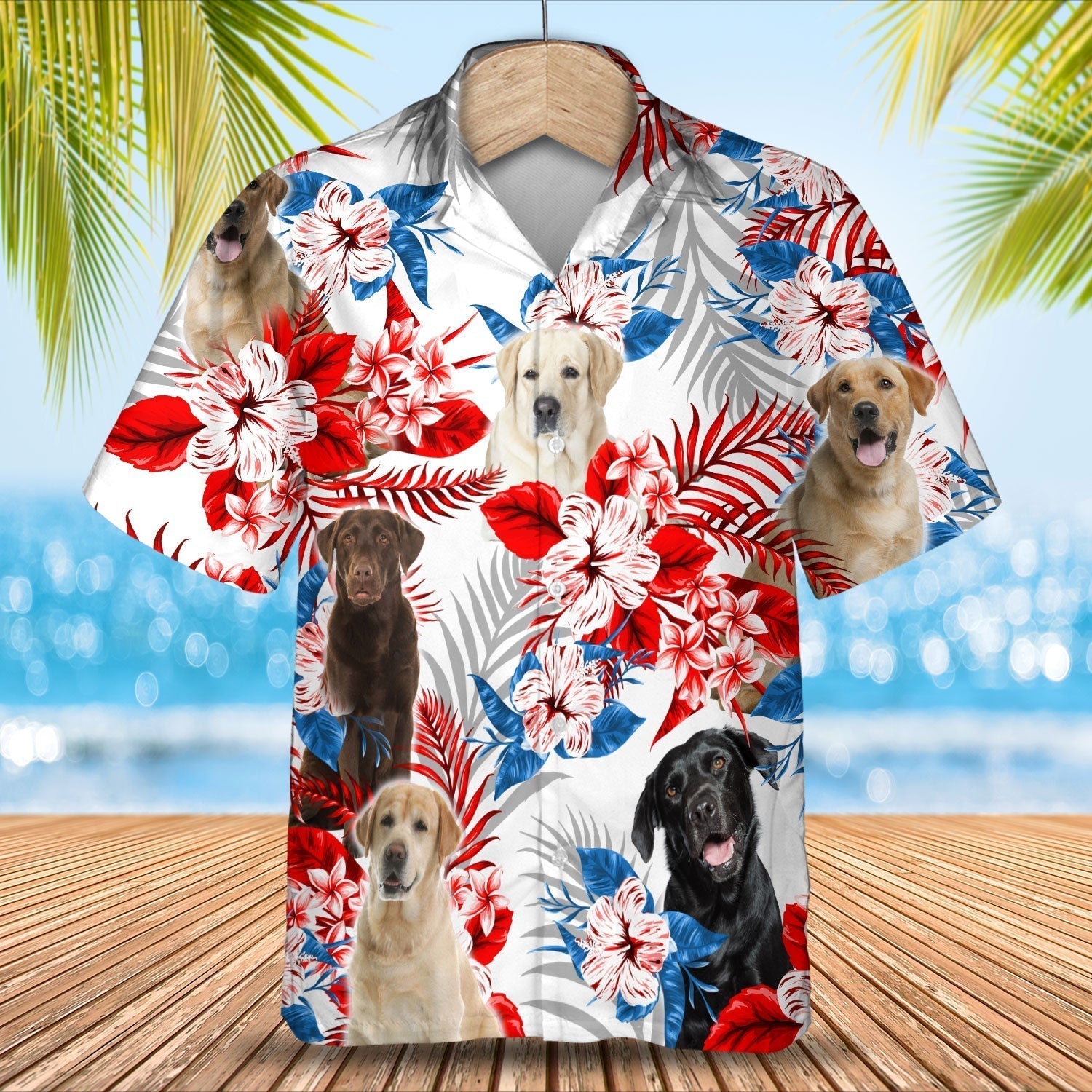 Labrador Retriever Hawaiian Shirt -  Gift for Summer, Summer aloha shirt, Hawaiian shirt for Men and women