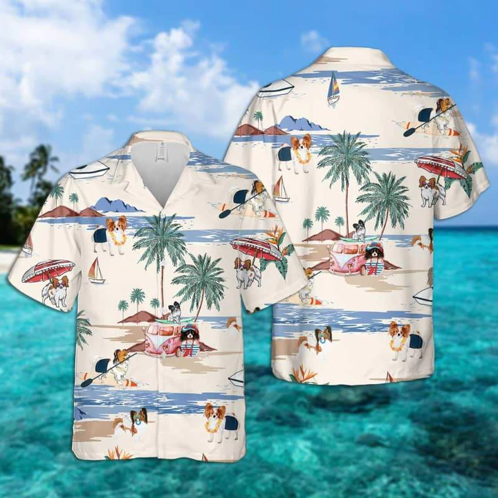 Papiloon Summer Beach Hawaiian Shirt, Hawaiian Shirts for Men women Short Sleeve Aloha Beach Shirt