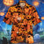 Red Angus Cattle Lovers Halloween Pumpkin Hawaiian Shirt