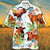 Red Angus Cattle Lovers Tropical Flower Hawaiian Shirt