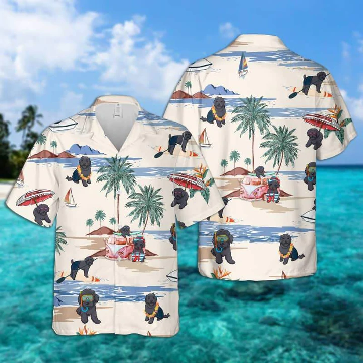 Schnoodle Summer Beach Hawaiian Shirt, Hawaiian Shirts for Men Women Short Sleeve Aloha Beach Shirt