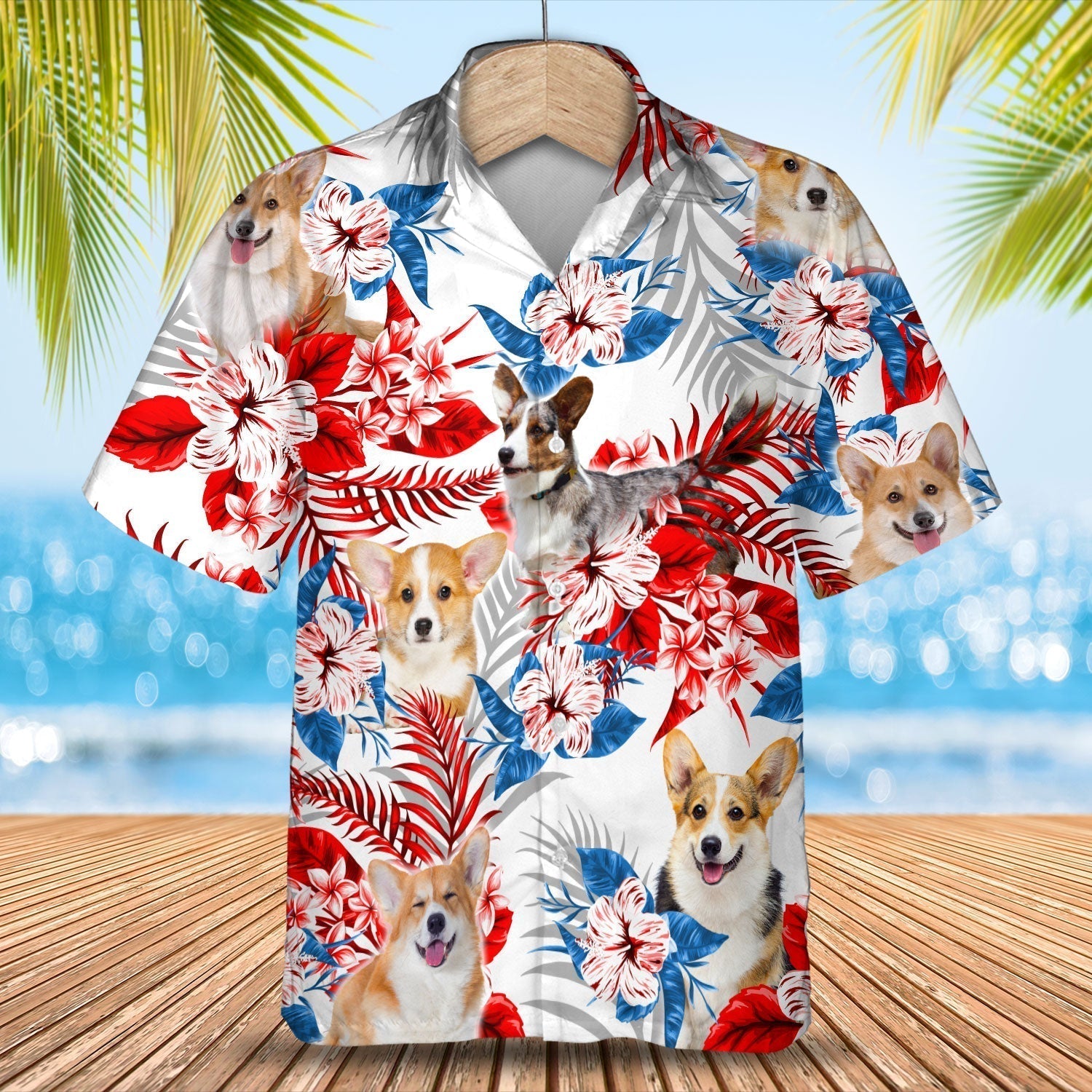 Welsh Corgi Hawaiian Shirt - Gift for Summer, Summer aloha shirt, Hawaiian shirt for Men and women